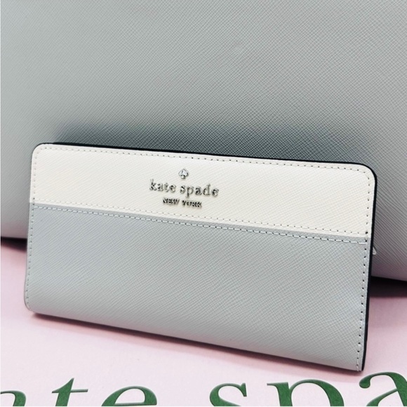Kate Spade Madison Saffiano Leather Medium Satchel Bag& Large Slim Bifold
Wallet - Picture 6 of 15
